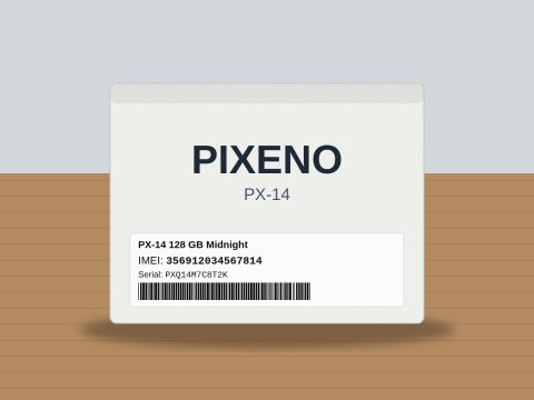 Pixeno mobile phone box